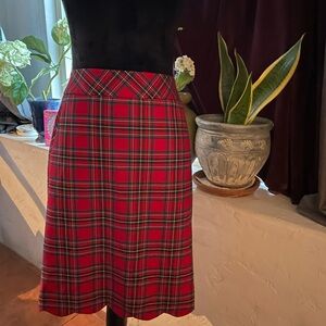 Tartan multi a line skirt